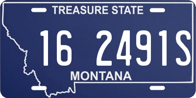 MT license plate 162491S