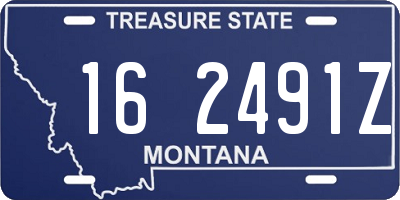 MT license plate 162491Z