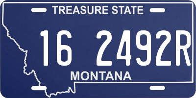 MT license plate 162492R