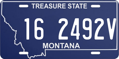 MT license plate 162492V