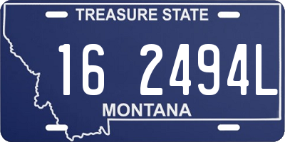MT license plate 162494L