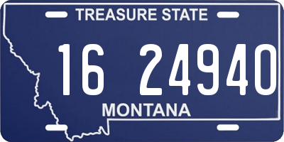 MT license plate 162494O