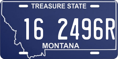 MT license plate 162496R