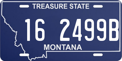 MT license plate 162499B
