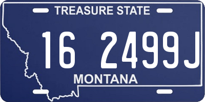 MT license plate 162499J