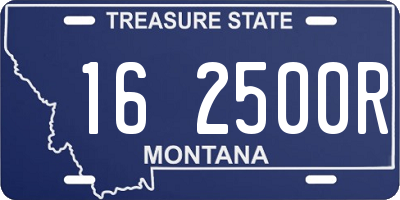 MT license plate 162500R