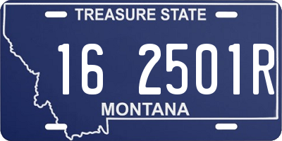 MT license plate 162501R