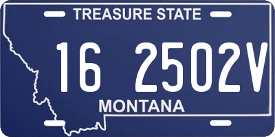 MT license plate 162502V