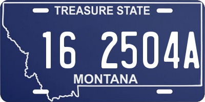 MT license plate 162504A