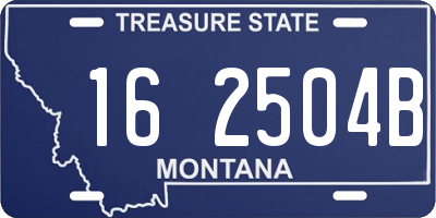 MT license plate 162504B