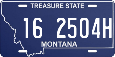 MT license plate 162504H