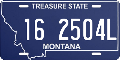 MT license plate 162504L