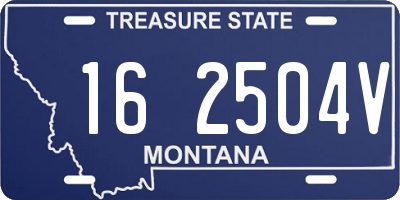 MT license plate 162504V