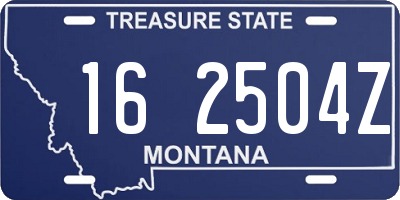 MT license plate 162504Z