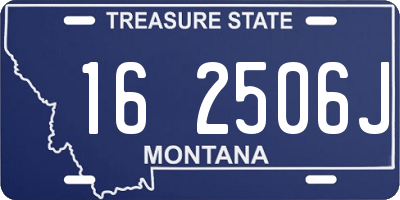 MT license plate 162506J