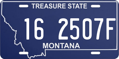 MT license plate 162507F
