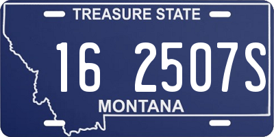 MT license plate 162507S