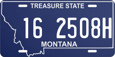 MT license plate 162508H