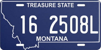 MT license plate 162508L