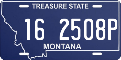 MT license plate 162508P