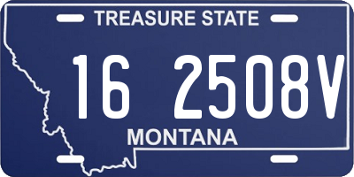 MT license plate 162508V