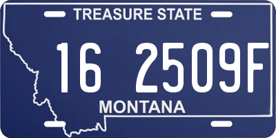 MT license plate 162509F