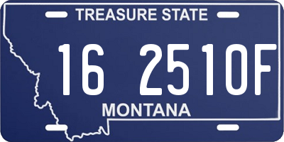 MT license plate 162510F
