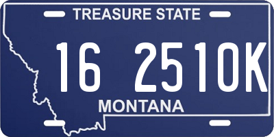 MT license plate 162510K