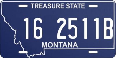 MT license plate 162511B