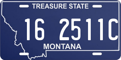 MT license plate 162511C