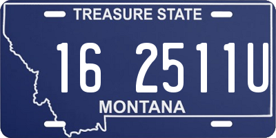 MT license plate 162511U