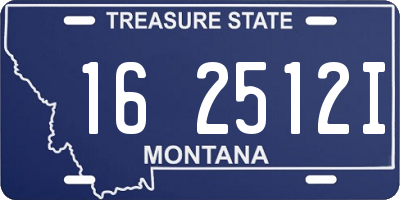 MT license plate 162512I