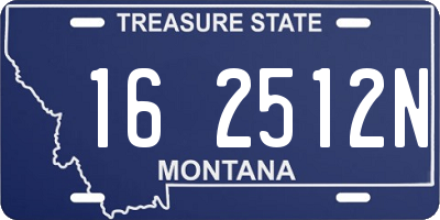 MT license plate 162512N