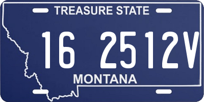MT license plate 162512V