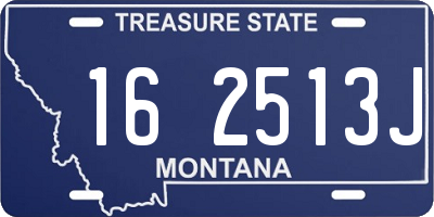 MT license plate 162513J