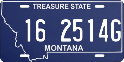 MT license plate 162514G