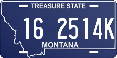 MT license plate 162514K