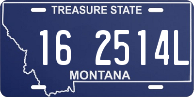 MT license plate 162514L