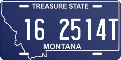 MT license plate 162514T