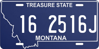 MT license plate 162516J