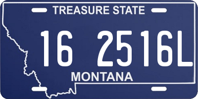 MT license plate 162516L