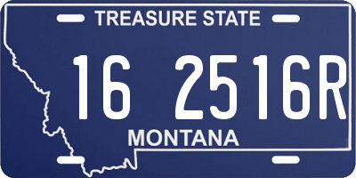 MT license plate 162516R