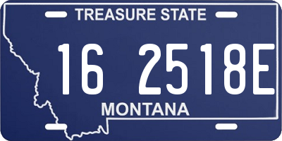 MT license plate 162518E