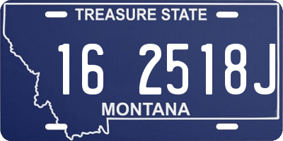 MT license plate 162518J