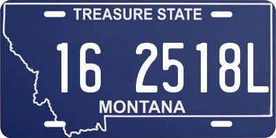 MT license plate 162518L