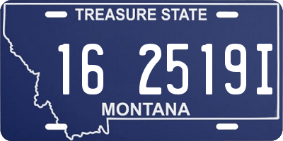 MT license plate 162519I