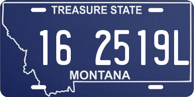 MT license plate 162519L
