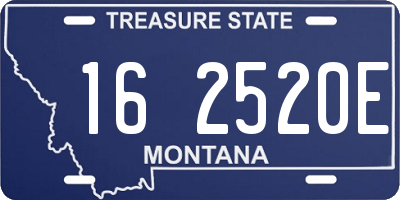 MT license plate 162520E