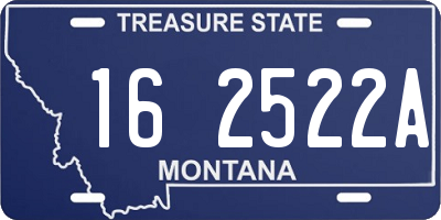 MT license plate 162522A