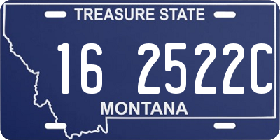 MT license plate 162522C